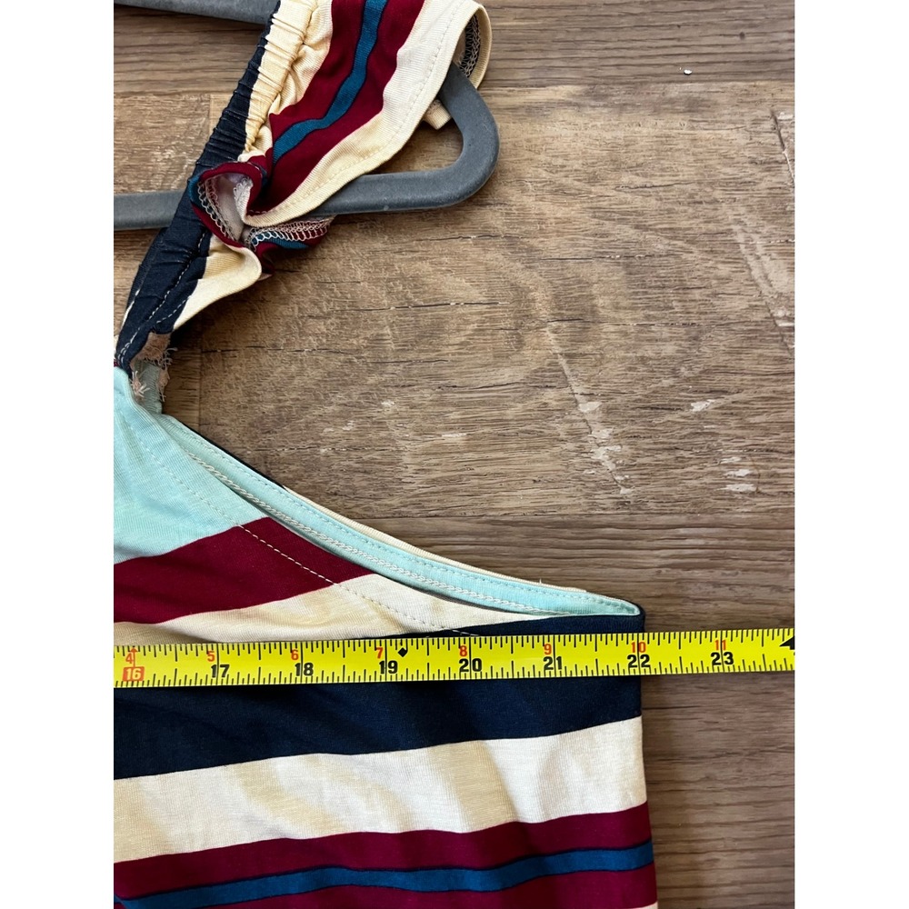NEW Lane Bryant Swing Scoop Neck Ruffle Strap Tank Top Size 22/24 Patriotic - Picture 9 of 10
